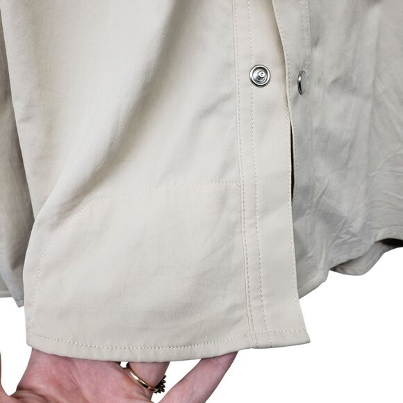 Poncho The Big Bend Western Performance Long Sleeve Shirt Pearl Snap UPF 50 - Picture 6 of 11